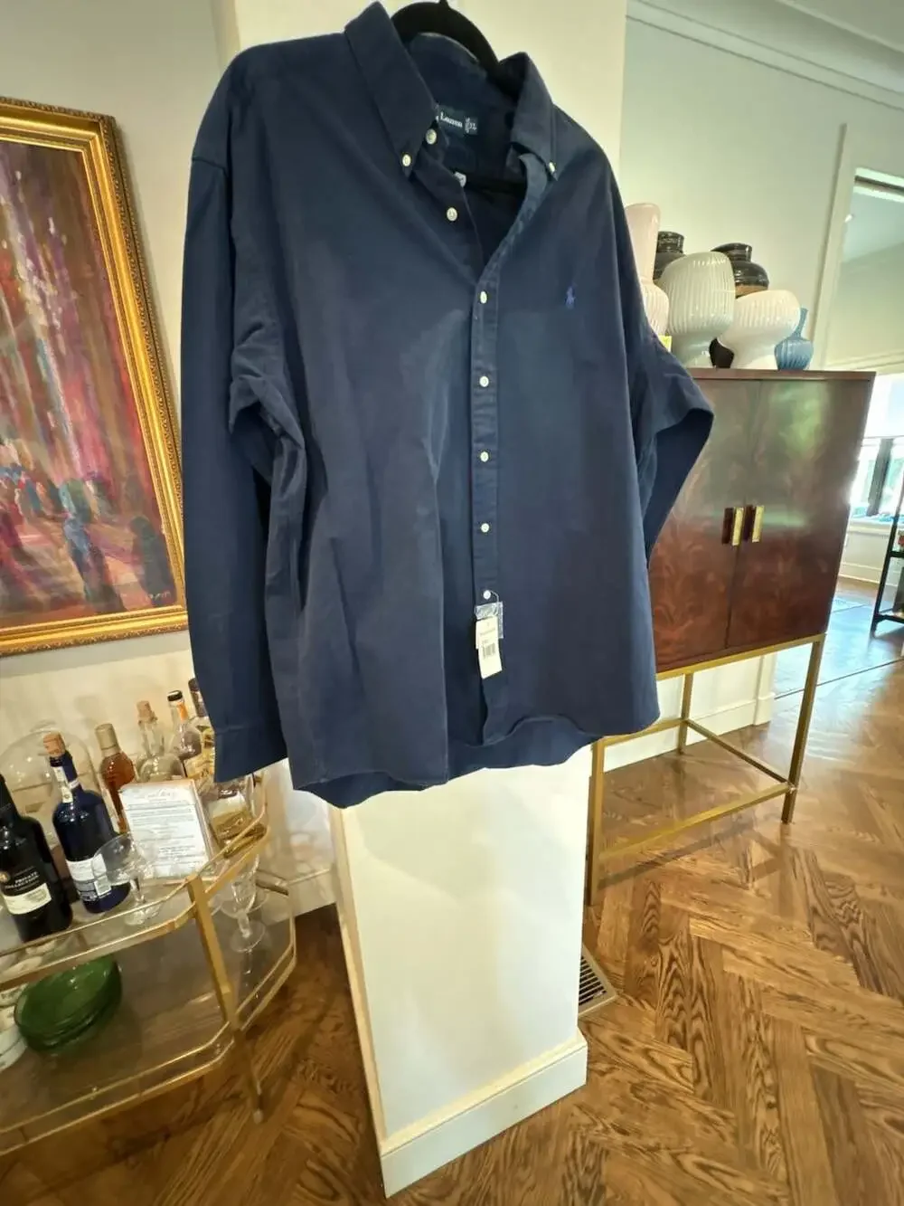 Vintage Classic Ralph Lauren Long Sleeve Polo Shirt Men's XL Blake 100% cotton